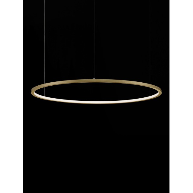 Brushed Gold Aluminum & Acrylic LED 48 Watt 230 Volt 2592Lm 3000K IP20 D: 80 H: 200 cm 9345606