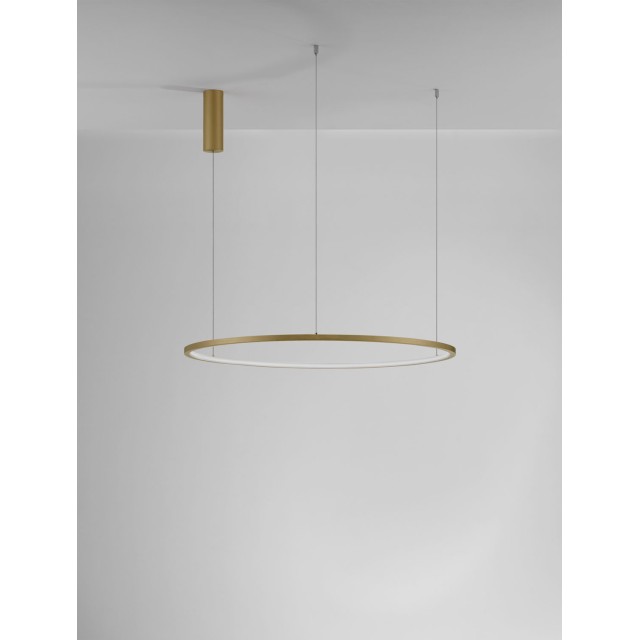 Brushed Gold Aluminum & Acrylic LED 48 Watt 230 Volt 2592Lm 3000K IP20 D: 80 H: 200 cm 9345606