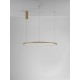 Brushed Gold Aluminum & Acrylic LED 48 Watt 230 Volt 2592Lm 3000K IP20 D: 80 H: 200 cm 9345606