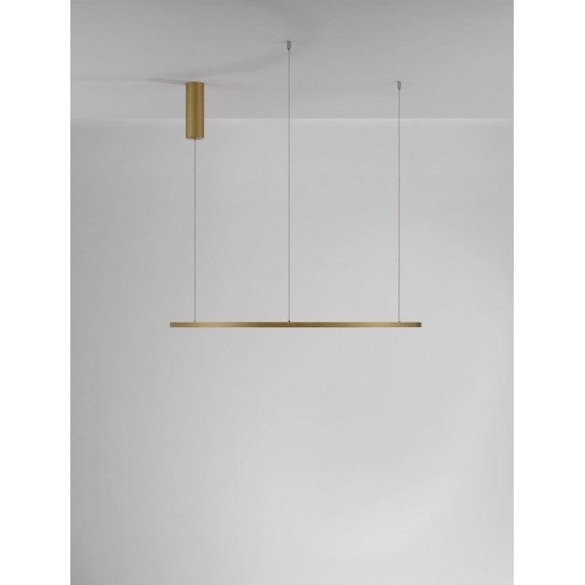 Brushed Gold Aluminum & Acrylic LED 48 Watt 230 Volt 2592Lm 3000K IP20 D: 80 H: 200 cm 9345606