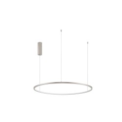 Bruched Champagne Silver Aluminum & Acrylic LED 48 Watt 230 Volt 2592Lm 3000K IP20 D: 80 H: 200 cm 9345607