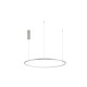 Bruched Champagne Silver Aluminum & Acrylic LED 48 Watt 230 Volt 2592Lm 3000K IP20 D: 80 H: 200 cm 9345607