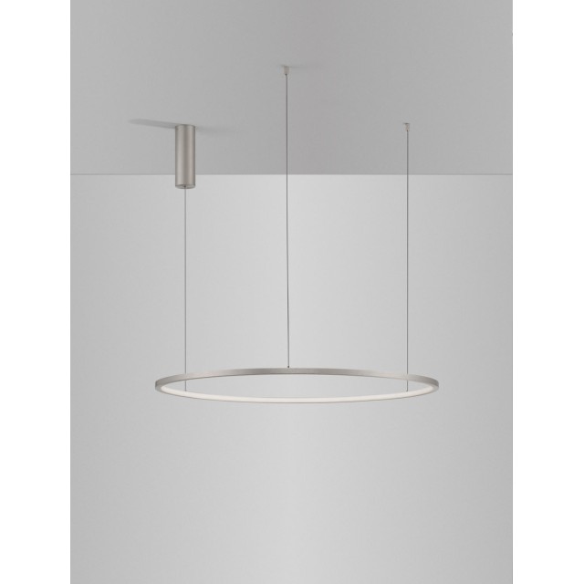Bruched Champagne Silver Aluminum & Acrylic LED 48 Watt 230 Volt 2592Lm 3000K IP20 D: 80 H: 200 cm 9345607