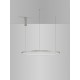 Bruched Champagne Silver Aluminum & Acrylic LED 48 Watt 230 Volt 2592Lm 3000K IP20 D: 80 H: 200 cm 9345607