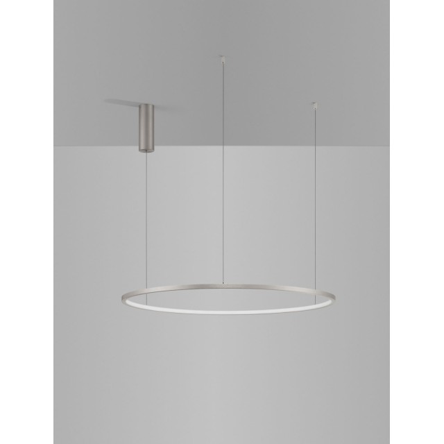 Bruched Champagne Silver Aluminum & Acrylic LED 48 Watt 230 Volt 2592Lm 3000K IP20 D: 80 H: 200 cm 9345607