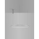 Bruched Champagne Silver Aluminum & Acrylic LED 48 Watt 230 Volt 2592Lm 3000K IP20 D: 80 H: 200 cm 9345607
