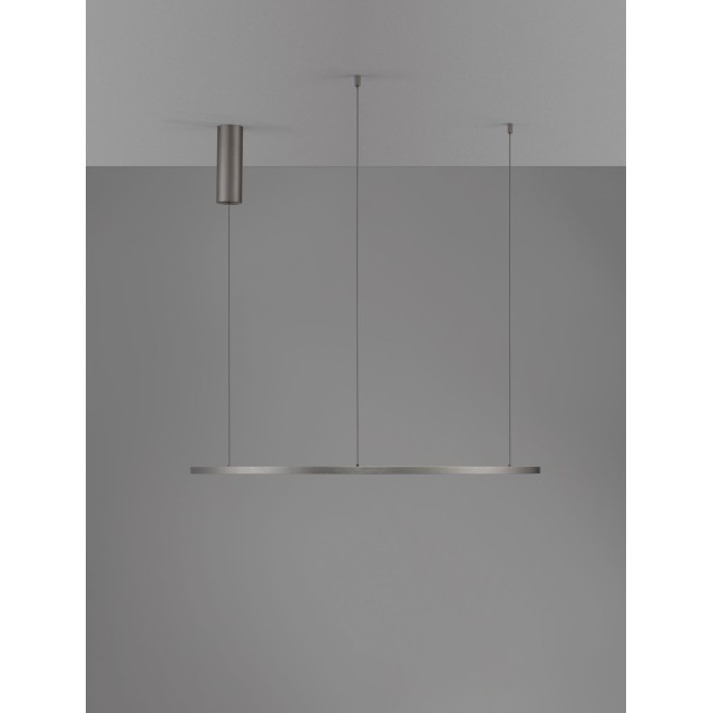 Bruched Champagne Silver Aluminum & Acrylic LED 48 Watt 230 Volt 2592Lm 3000K IP20 D: 80 H: 200 cm 9345607