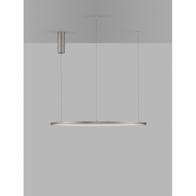 Bruched Champagne Silver Aluminum & Acrylic LED 48 Watt 230 Volt 2592Lm 3000K IP20 D: 80 H: 200 cm 9345607