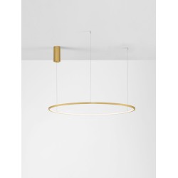 Brushed Gold Aluminum & Acrylic LED 58 Watt 230 Volt 3132Lm 3000K IP20 D: 100 H: 200 cm 9345610