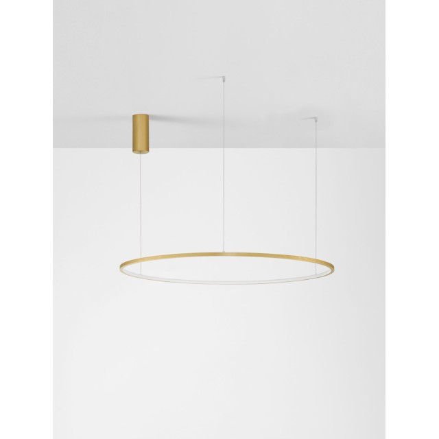 Brushed Gold Aluminum & Acrylic LED 58 Watt 230 Volt 3132Lm 3000K IP20 D: 100 H: 200 cm 9345610