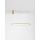 Brushed Gold Aluminum & Acrylic LED 58 Watt 230 Volt 3132Lm 3000K IP20 D: 100 H: 200 cm 9345610