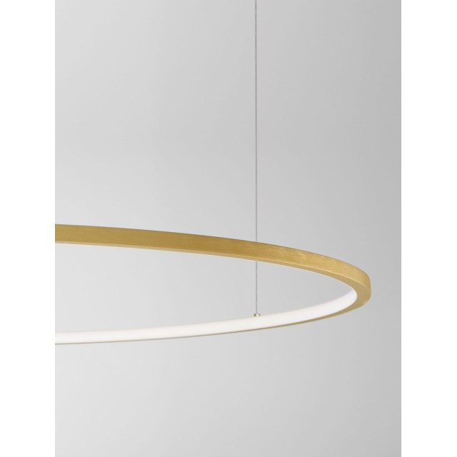 Brushed Gold Aluminum & Acrylic LED 58 Watt 230 Volt 3132Lm 3000K IP20 D: 100 H: 200 cm 9345610