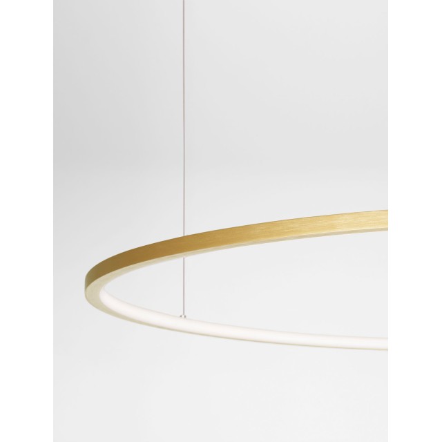 Brushed Gold Aluminum & Acrylic LED 58 Watt 230 Volt 3132Lm 3000K IP20 D: 100 H: 200 cm 9345610