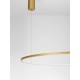 Brushed Gold Aluminum & Acrylic LED 58 Watt 230 Volt 3132Lm 3000K IP20 D: 100 H: 200 cm 9345610