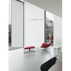 Bruched Champagne Silver Aluminum & Acrylic LED 58 Watt 230 Volt 3132Lm 3000K IP20 D:100 H: 200 cm 9345611