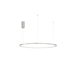 Bruched Champagne Silver Aluminum & Acrylic LED 58 Watt 230 Volt 3132Lm 3000K IP20 D:100 H: 200 cm 9345611