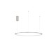 Bruched Champagne Silver Aluminum & Acrylic LED 58 Watt 230 Volt 3132Lm 3000K IP20 D:100 H: 200 cm 9345611
