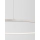 Bruched Champagne Silver Aluminum & Acrylic LED 58 Watt 230 Volt 3132Lm 3000K IP20 D:100 H: 200 cm 9345611