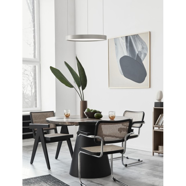 Bruched Champagne Silver Aluminium & Acrylic LED 30 Watt 230 Volt 1080Lm 3000K IP20 D: 40 H: 150 cm 9345614