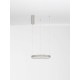 Bruched Champagne Silver Aluminium & Acrylic LED 30 Watt 230 Volt 1080Lm 3000K IP20 D: 40 H: 150 cm 9345614