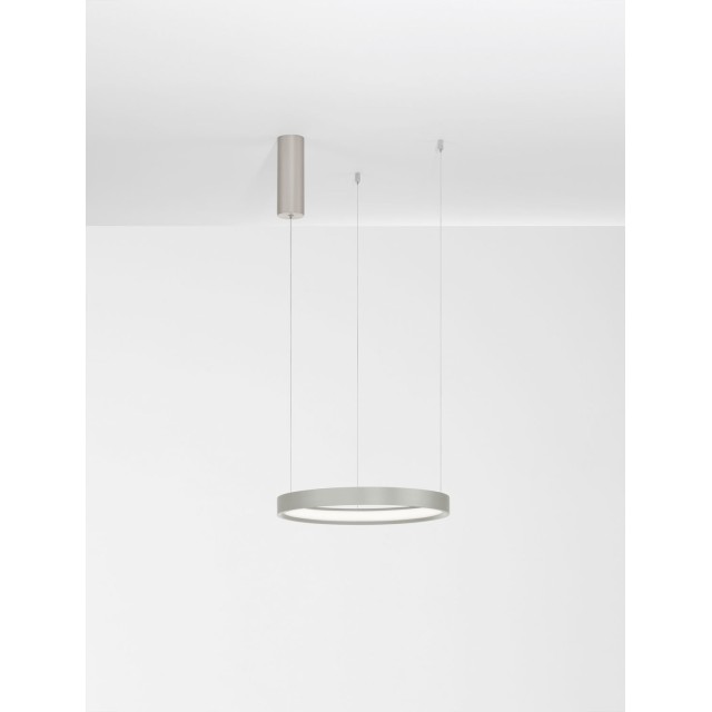 Bruched Champagne Silver Aluminium & Acrylic LED 30 Watt 230 Volt 1080Lm 3000K IP20 D: 40 H: 150 cm 9345614