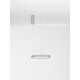 Bruched Champagne Silver Aluminium & Acrylic LED 30 Watt 230 Volt 1080Lm 3000K IP20 D: 40 H: 150 cm 9345614