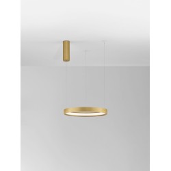 Brushed Gold Aluminium & Acrylic LED 30 Watt 230 Volt 1080Lm 3000K IP20 D: 40 H: 150 cm 9345615