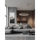 Bruched Champagne Silver Aluminium & Acrylic LED 42 Watt 230 Volt 1512Lm 3000K IP20 D: 60 H: 150 cm 9345618