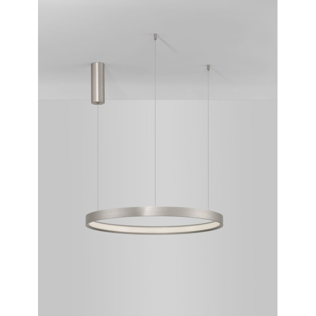 Bruched Champagne Silver Aluminium & Acrylic LED 42 Watt 230 Volt 1512Lm 3000K IP20 D: 60 H: 150 cm 9345618
