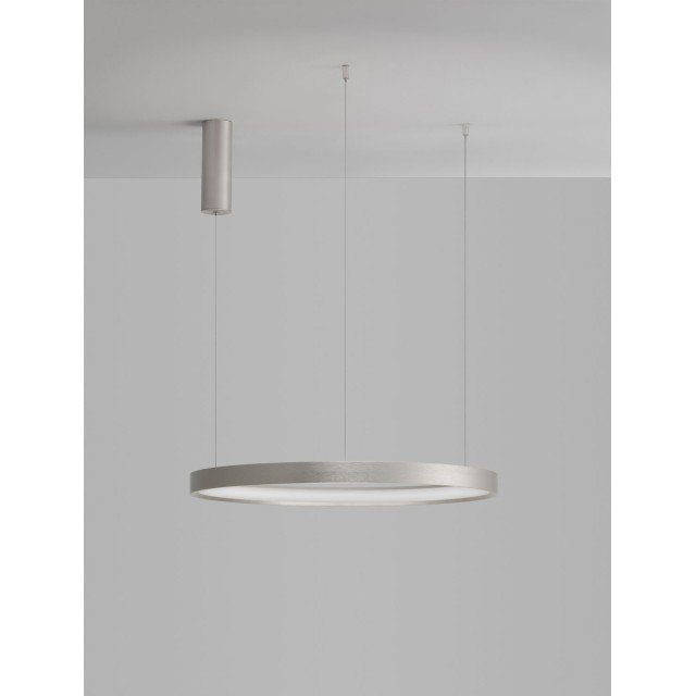 Bruched Champagne Silver Aluminium & Acrylic LED 42 Watt 230 Volt 1512Lm 3000K IP20 D: 60 H: 150 cm 9345618