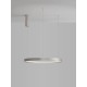 Bruched Champagne Silver Aluminium & Acrylic LED 42 Watt 230 Volt 1512Lm 3000K IP20 D: 60 H: 150 cm 9345618