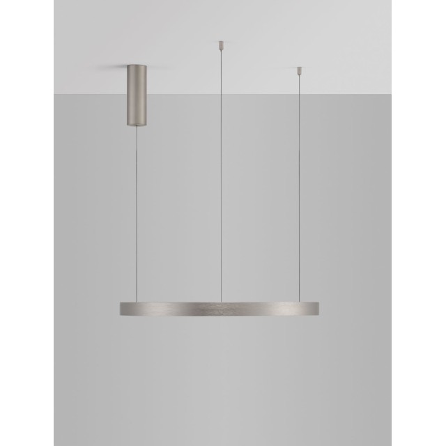 Bruched Champagne Silver Aluminium & Acrylic LED 42 Watt 230 Volt 1512Lm 3000K IP20 D: 60 H: 150 cm 9345618