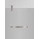 Bruched Champagne Silver Aluminium & Acrylic LED 42 Watt 230 Volt 1512Lm 3000K IP20 D: 60 H: 150 cm 9345618