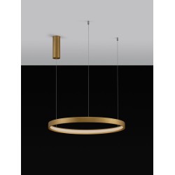 Brushed Gold Aluminium & Acrylic LED 42 Watt 230 Volt 1512Lm 3000K IP20 D: 60 H: 150 cm 9345619