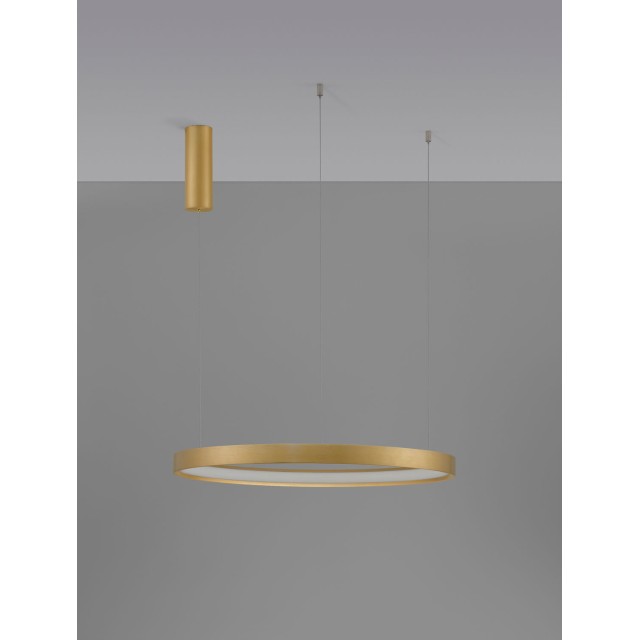 Brushed Gold Aluminium & Acrylic LED 42 Watt 230 Volt 1512Lm 3000K IP20 D: 60 H: 150 cm 9345619