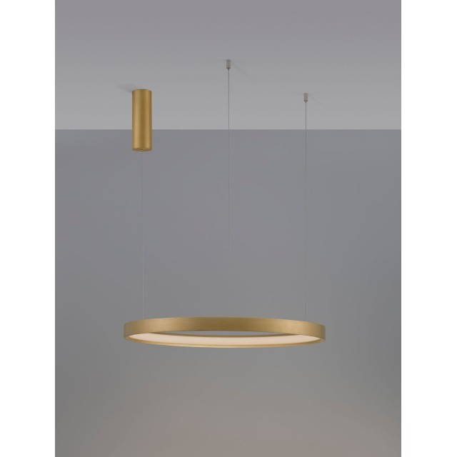 Brushed Gold Aluminium & Acrylic LED 42 Watt 230 Volt 1512Lm 3000K IP20 D: 60 H: 150 cm 9345619
