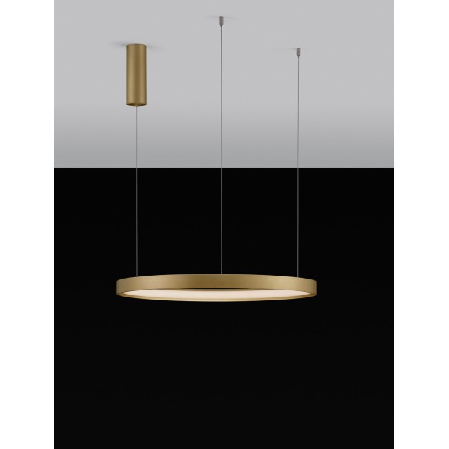 Brushed Gold Aluminium & Acrylic LED 42 Watt 230 Volt 1512Lm 3000K IP20 D: 60 H: 150 cm 9345619