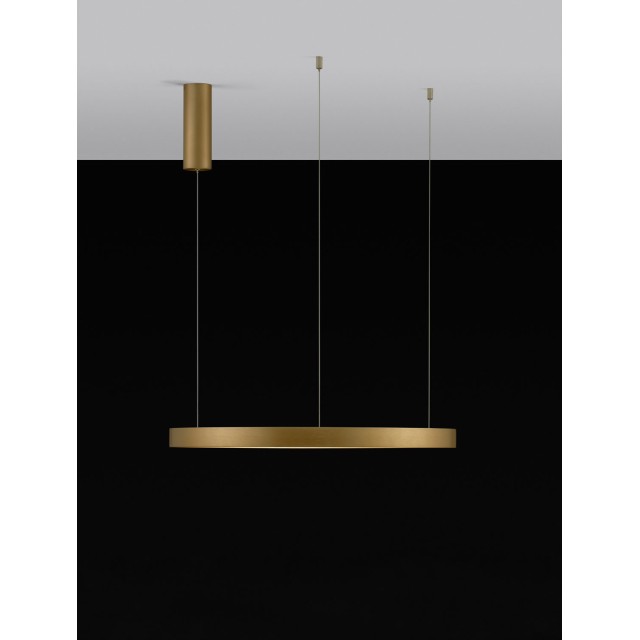 Brushed Gold Aluminium & Acrylic LED 42 Watt 230 Volt 1512Lm 3000K IP20 D: 60 H: 150 cm 9345619