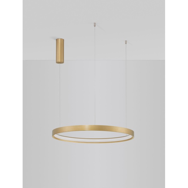 Brushed Gold Aluminium & Acrylic LED 42 Watt 230 Volt 1512Lm 3000K IP20 D: 60 H: 150 cm 9345619