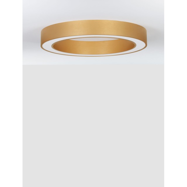 Brass gold Aluminium & Acrylic LED 50W 230 Volt 3317Lm 2700K - 4000K IP20 D1: 60 D2: 46 H:8 cm 9345634