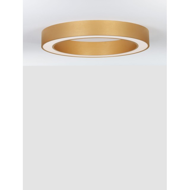 Brass gold Aluminium & Acrylic LED 50W 230 Volt 3317Lm 2700K - 4000K IP20 D1: 60 D2: 46 H:8 cm 9345634