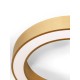 Brass gold Aluminium & Acrylic LED 50W 230 Volt 3317Lm 2700K - 4000K IP20 D1: 60 D2: 46 H:8 cm 9345634