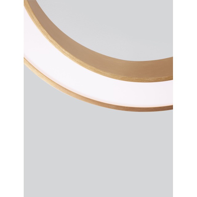 Brass gold Aluminium & Acrylic LED 50W 230 Volt 3317Lm 2700K - 4000K IP20 D1: 60 D2: 46 H:8 cm 9345634