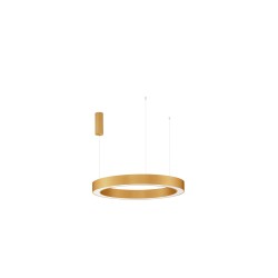 Brass Gold Aluminium & Acrylic LED 60 Watt 230 Volt 3116Lm 2700K - 4000K IP20 Included Remote Control D1: 80 D2: 66 H: 200 cm 9345643