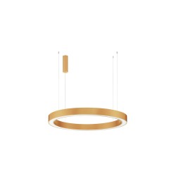Brass Gold Aluminium & Acrylic LED 80 Watt 230 Volt 4373Lm 2700K - 4000K IP20 Included Remote Control D1: 100 D2: 86 H: 200 cm 9345646