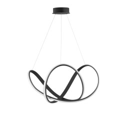Sandy Black Aluminium & Acrylic LED 50 Watt 230 Volt 2158Lm 3000 IP20 D: 70 H: 120 cm 9348051