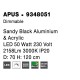 Sandy Black Aluminium & Acrylic LED 50 Watt 230 Volt 2158Lm 3000 IP20 D: 70 H: 120 cm 9348051