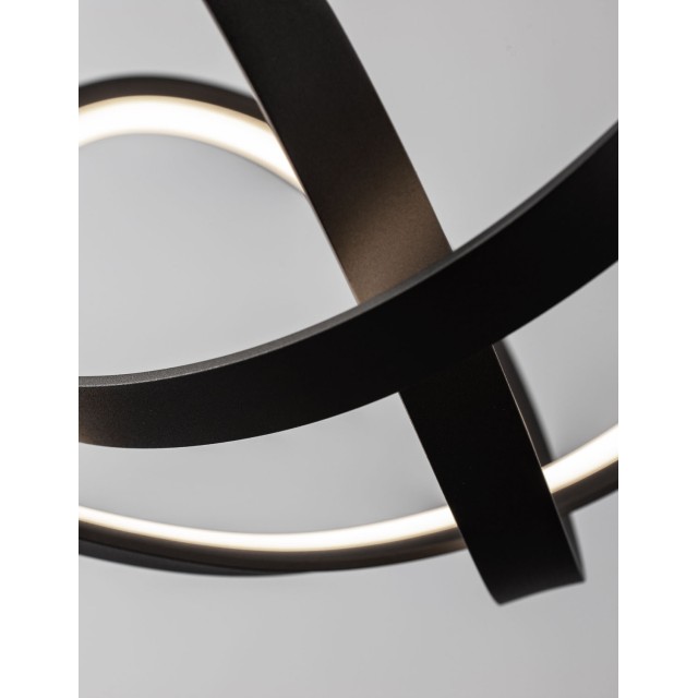 Sandy Black Aluminium & Acrylic LED 45 Watt 230 Volt 1720Lm 3000 IP20 D: 55 H: 120 cm 9348053
