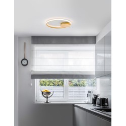 Gold Leaf Aluminium & Acrylic LED 32 Watt 230 Volt 2320Lm 3000 IP20 D: 50 H: 5 cm 9348071