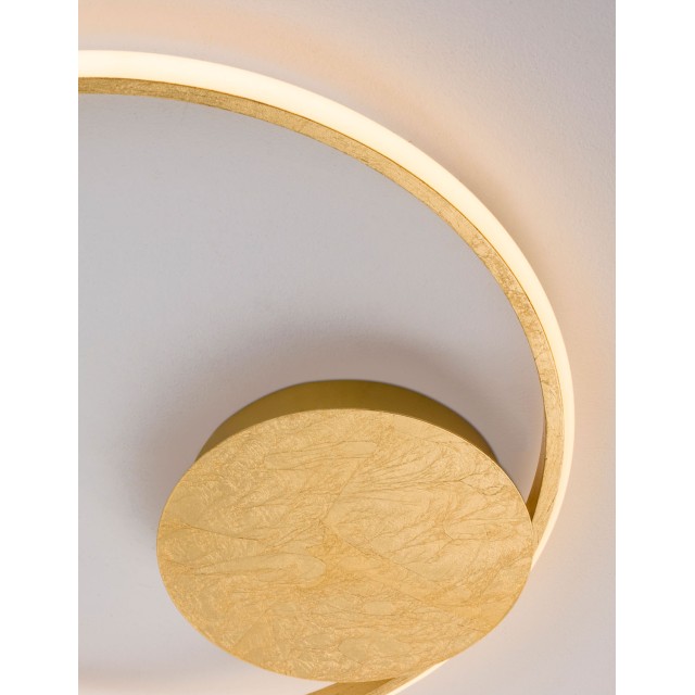 Gold Leaf Aluminium & Acrylic LED 32 Watt 230 Volt 2320Lm 3000 IP20 D: 50 H: 5 cm 9348071
